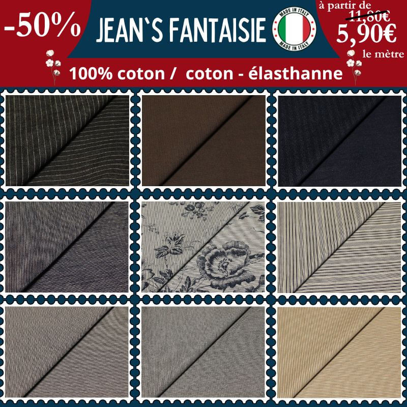 Jeans fantaisie : élégance italienne à moitié prix !