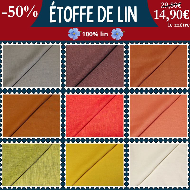 Élégance et légèreté : notre lin d’exception à -50% !