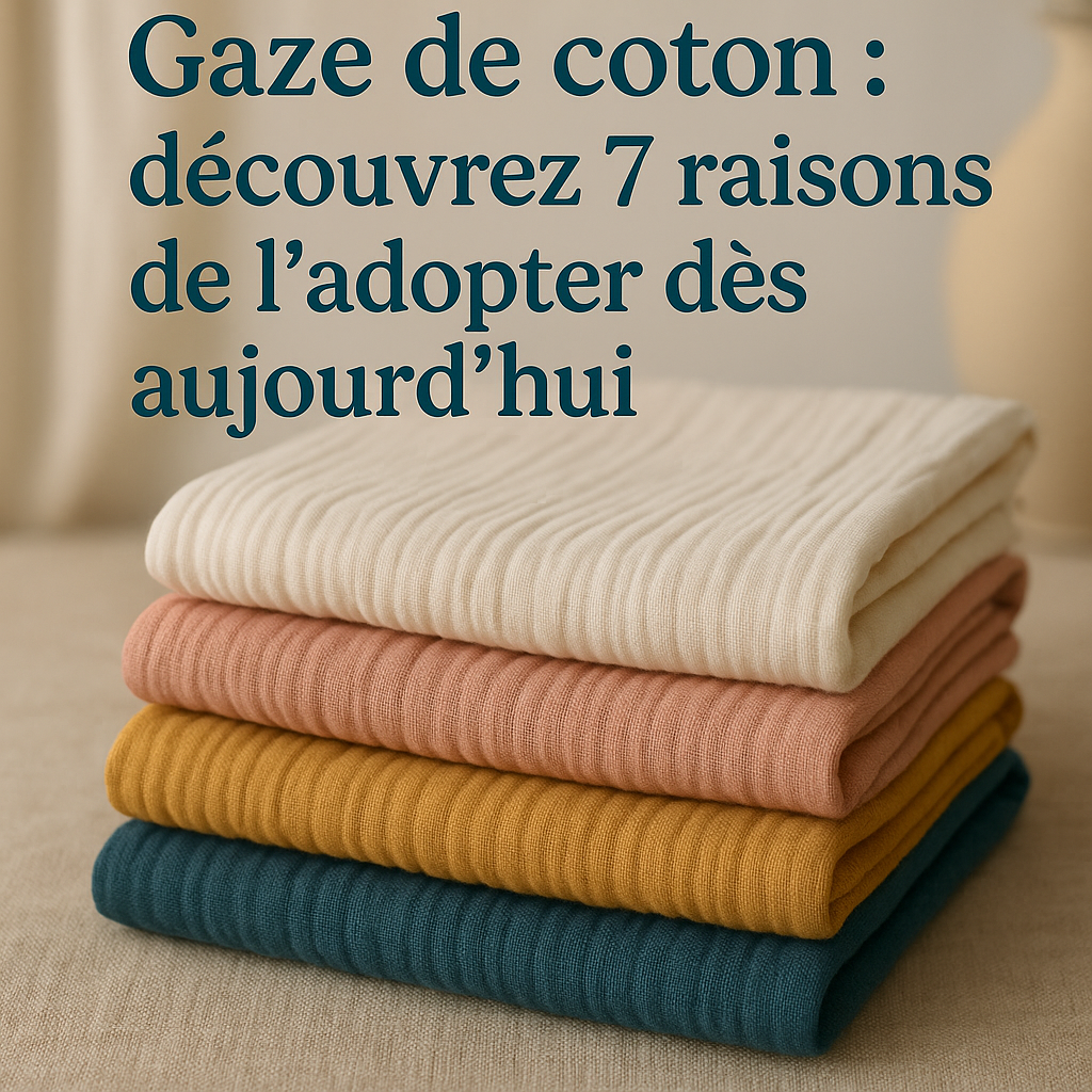 Gaze de coton – Découvrez 7 raisons de l’adopter aujourd’hui