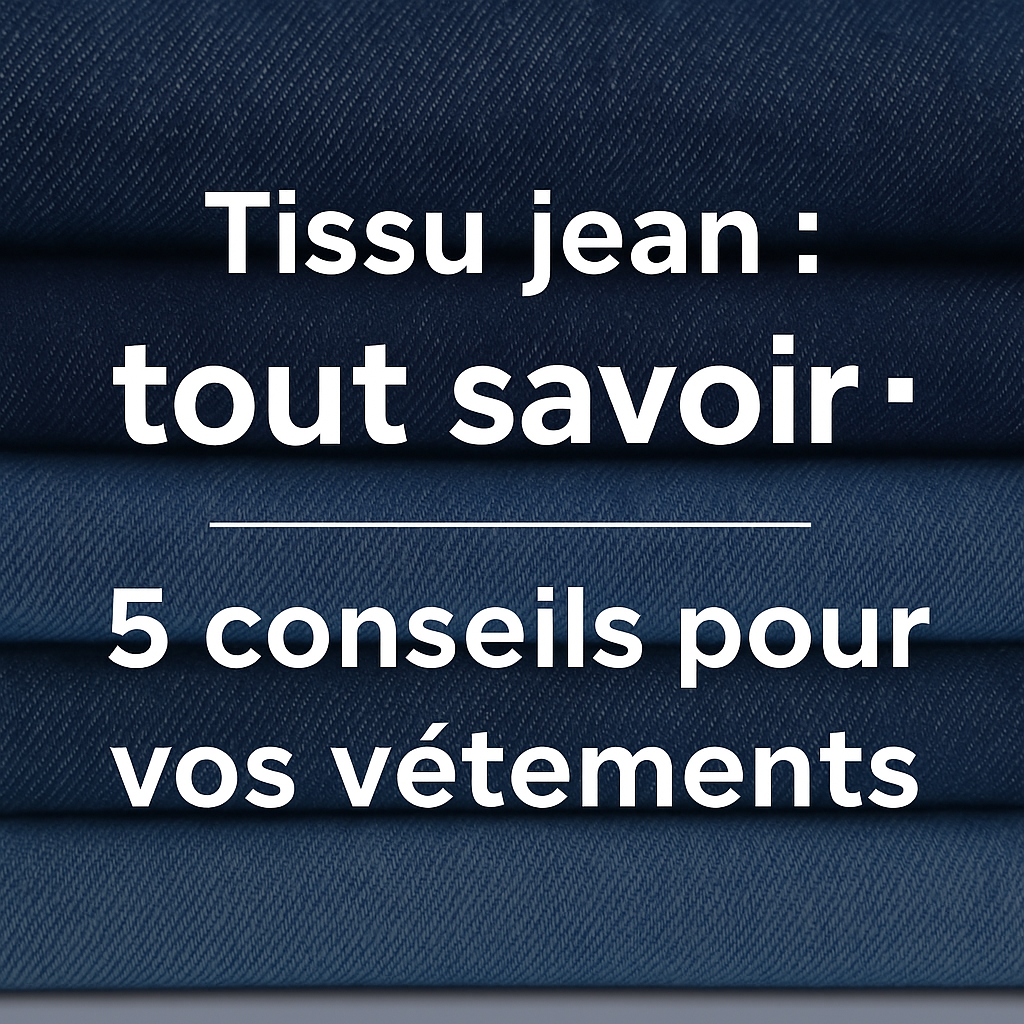 Tissu jean : découvrez 5 conseils pour vos vêtements