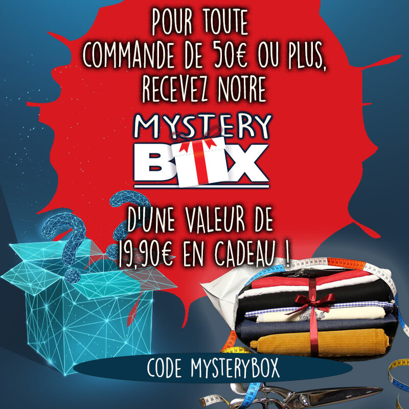 ? Votre Mystery Box OFFERTE chez Tissus de Rêve !